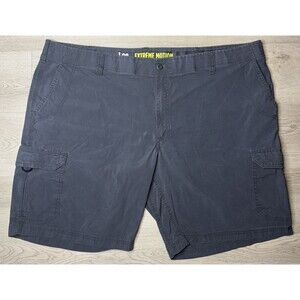 Lee Extreme Motion Cargo Shorts Mens 48 Gray Performance Series Stretch Casual